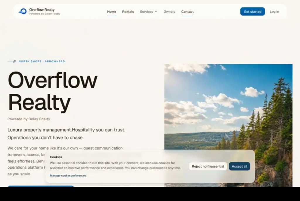Overflow Realty website preview